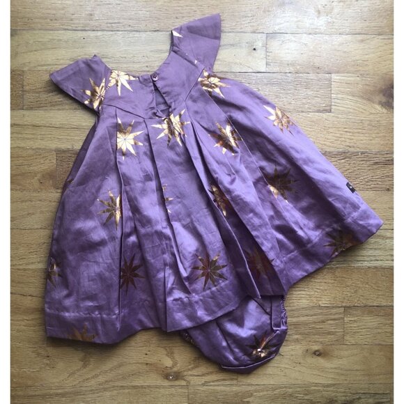 Tea Collection Size 9-12M Patterned Holiday Dress - Picture 5 of 7